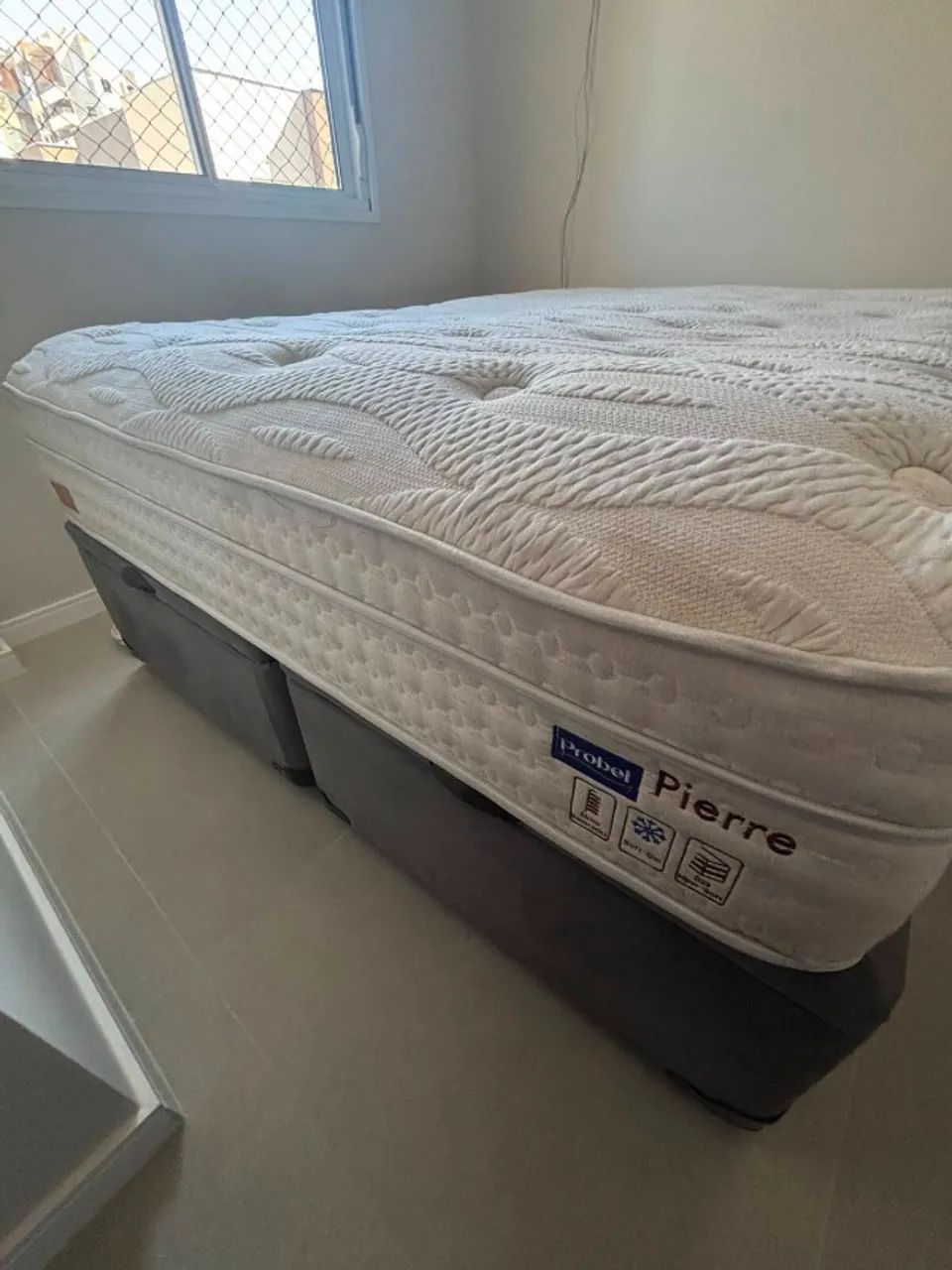 Cama Queen Size Probel 158x198 com Baú Bipartido  - Foto 3