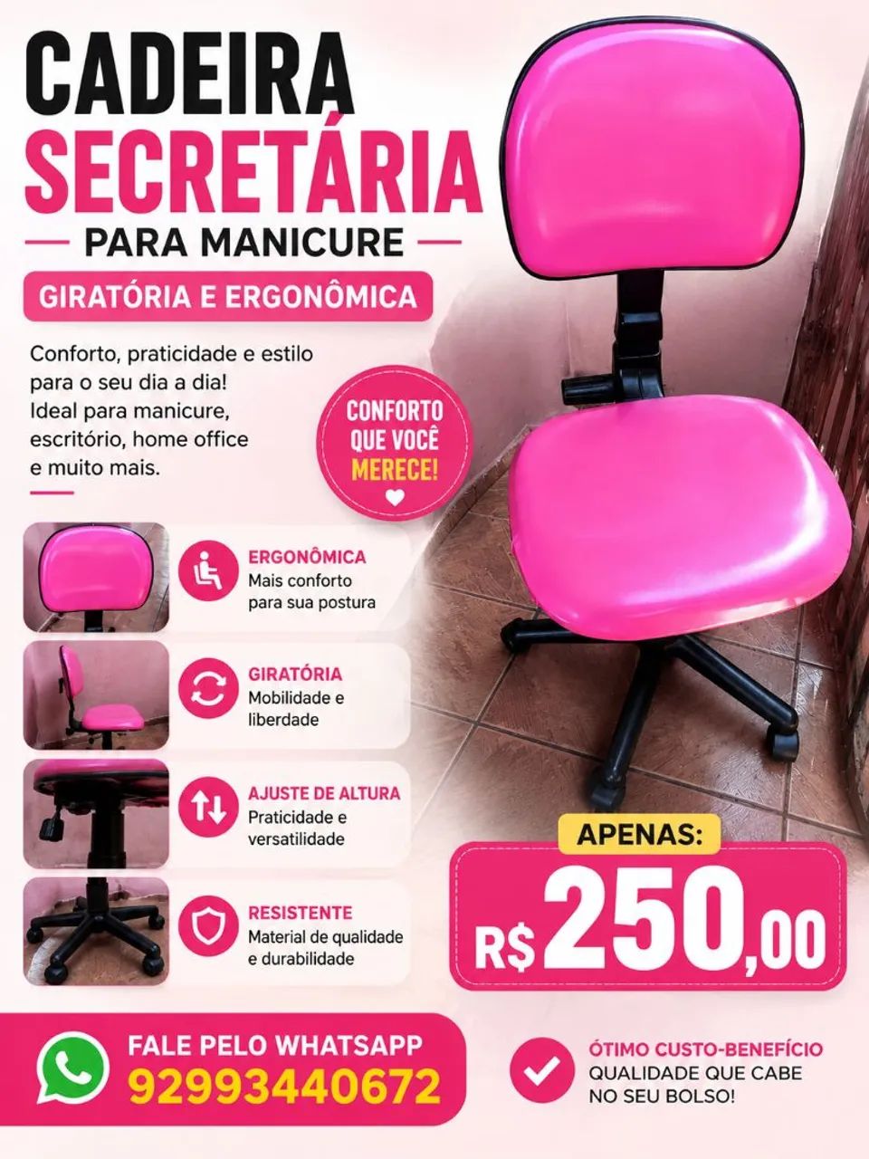 Cadeira Manicure 