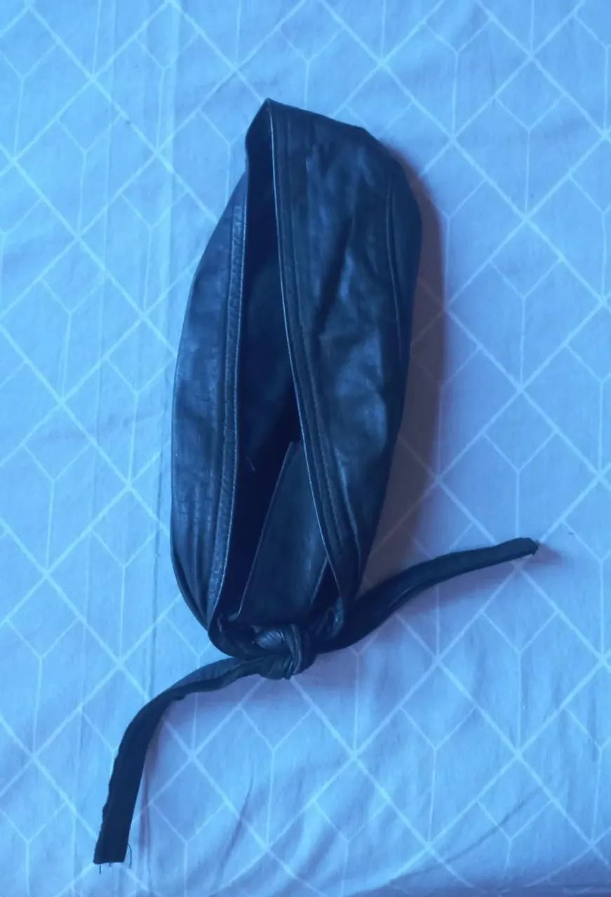 Luvas e touca de couro legítimo para moto e frio  - Foto 2