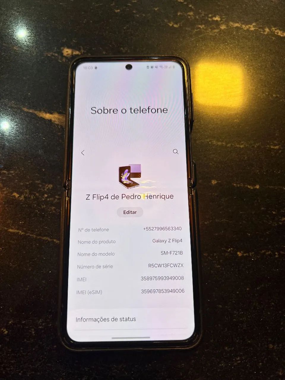 Samsung Z Flip 4 256gb NOVO!!! - Foto 5