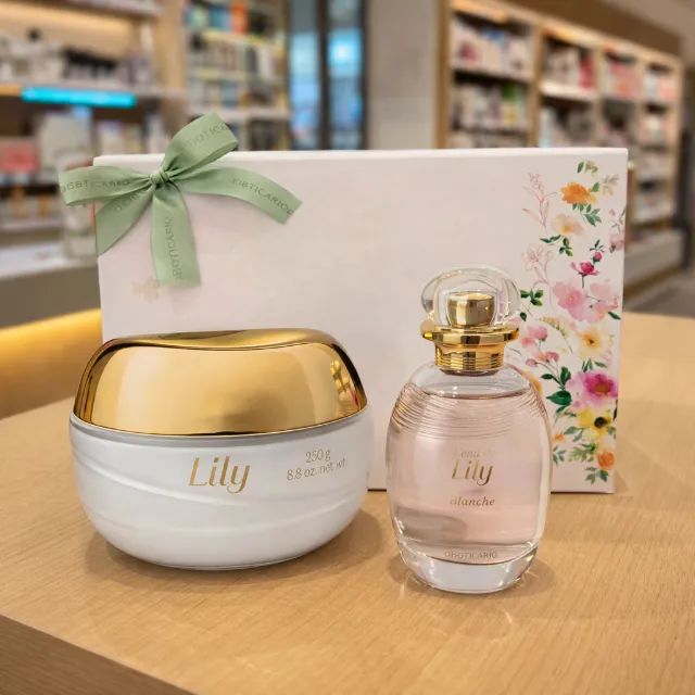 Kit Presente Lily Blanche Perfume 75ml + Hidratante 250gr - Foto 5