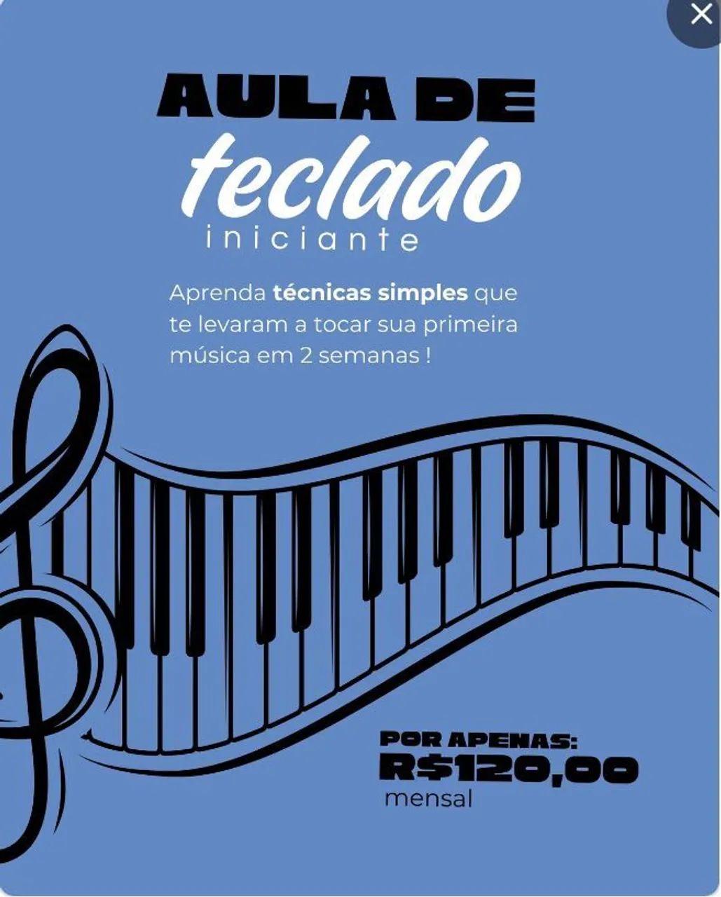 Aula de teclado - Foto 2