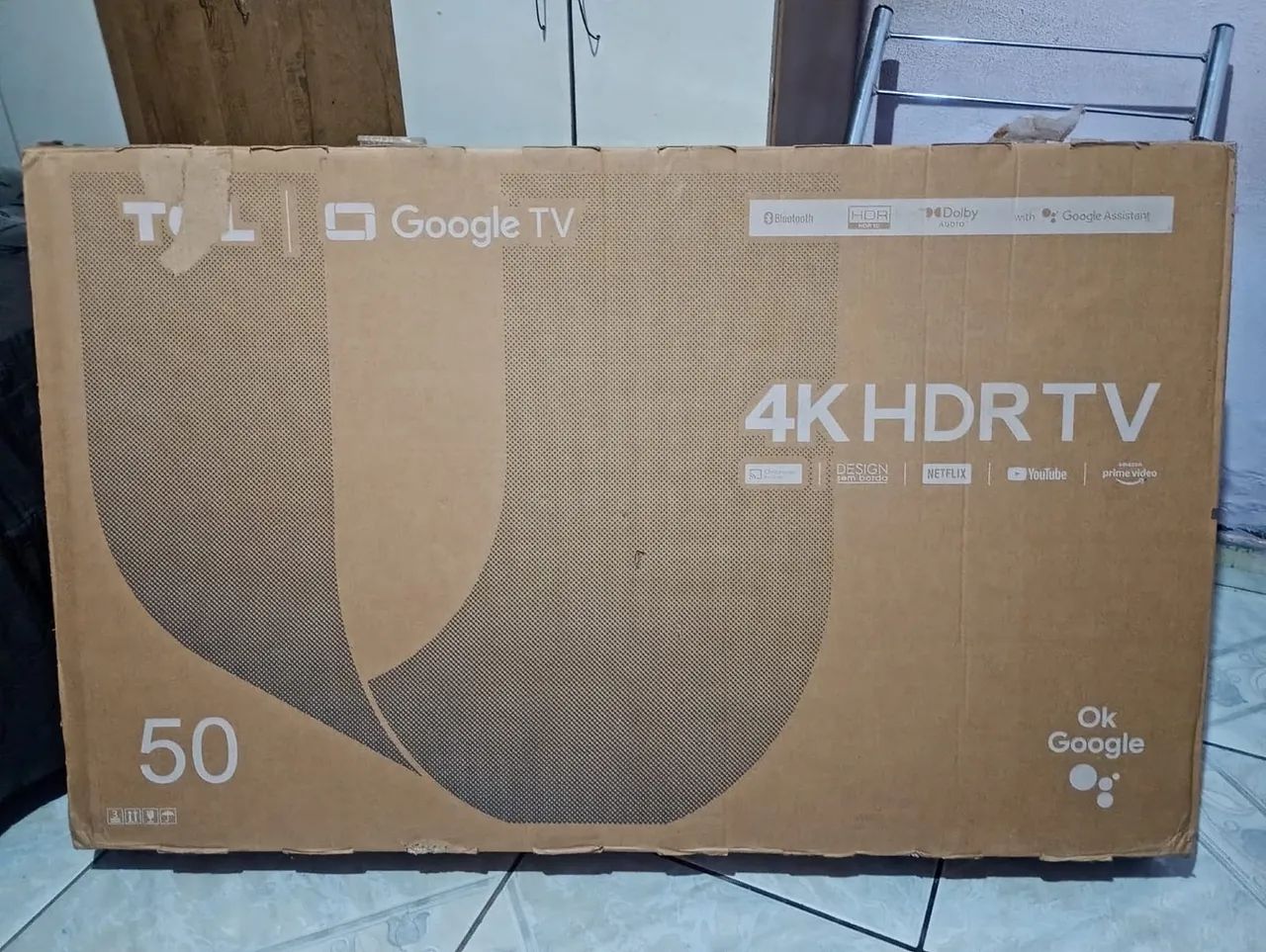 Vendo televisão 4k de 50 polegadas TCl - Foto 4