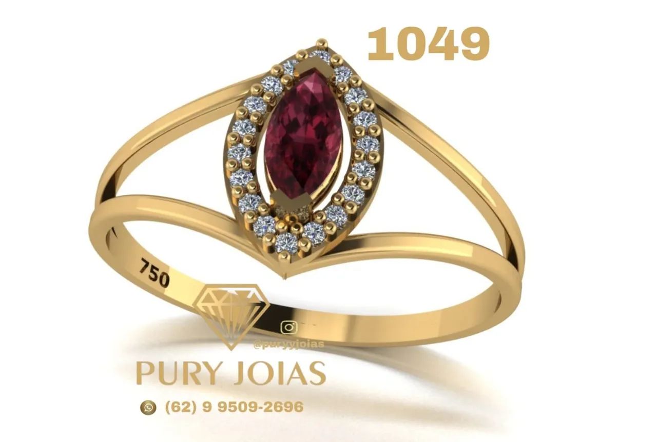 Anéis de Formatura Ouro 18 - Foto 2