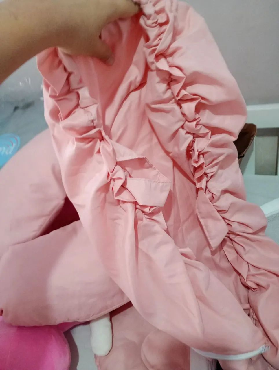 Almofada de amamentação + itens de bebê menina  - Foto 5