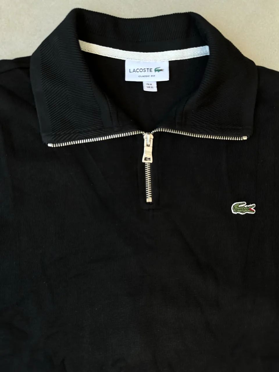 Quarter zip Lacoste - GG Preto - Foto 2