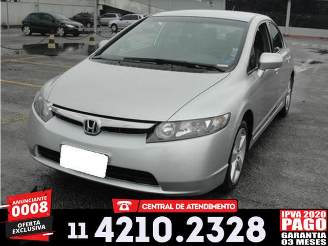 New civic 1.8 lxs 2007 prata
