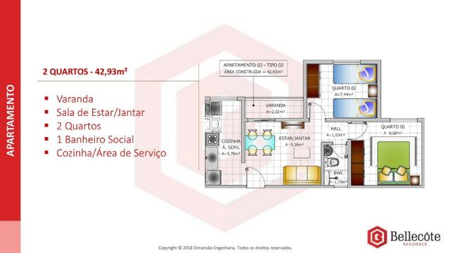 Bellecôte Residence, apartamento com entrada facilitada ao lado do mix mateus maiobão - Foto 11
