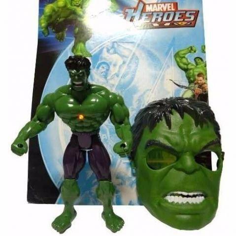 Boneco Hulk com Mascara Grande - 28cm - Foto 2