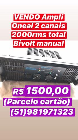 Vendo Amplificador Oneal 2000rms