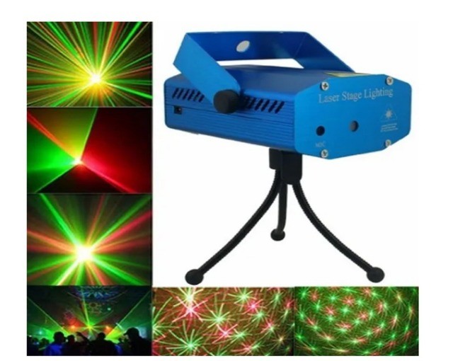 Kit Festa 3 itens Laser holográfico + Globo LED + Maquina Fumaça + Brinde - Foto 5