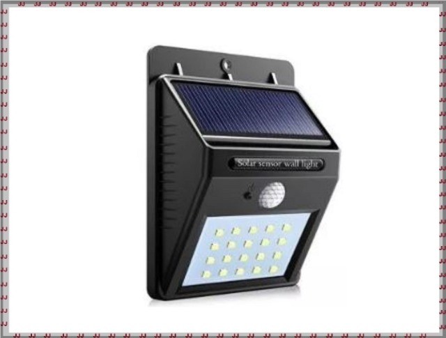 Luminária solar de parede com sensor de movimento