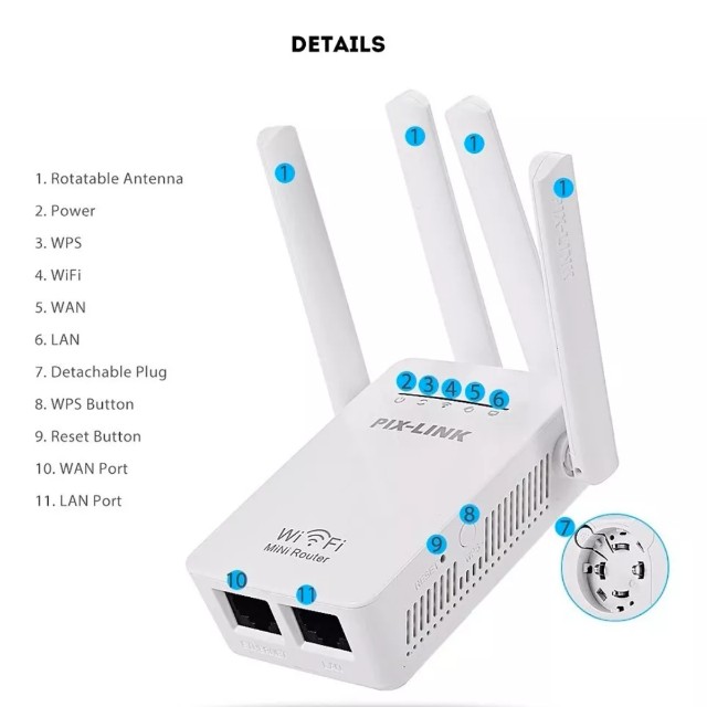 Repetidor Sinal Roteador Wi-fi Wireless 4 Longo Alcance Exbom - Foto 5