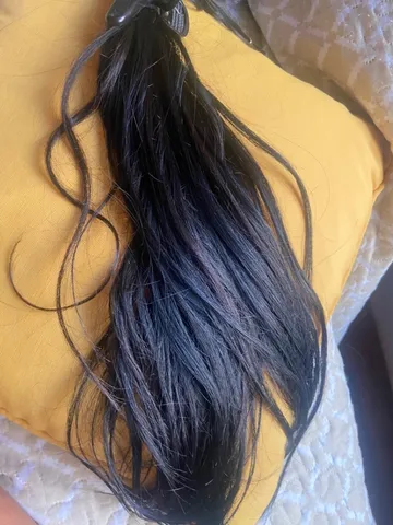 Cabelo Humano indiano 150 gramas 45 centímetros com técnica de