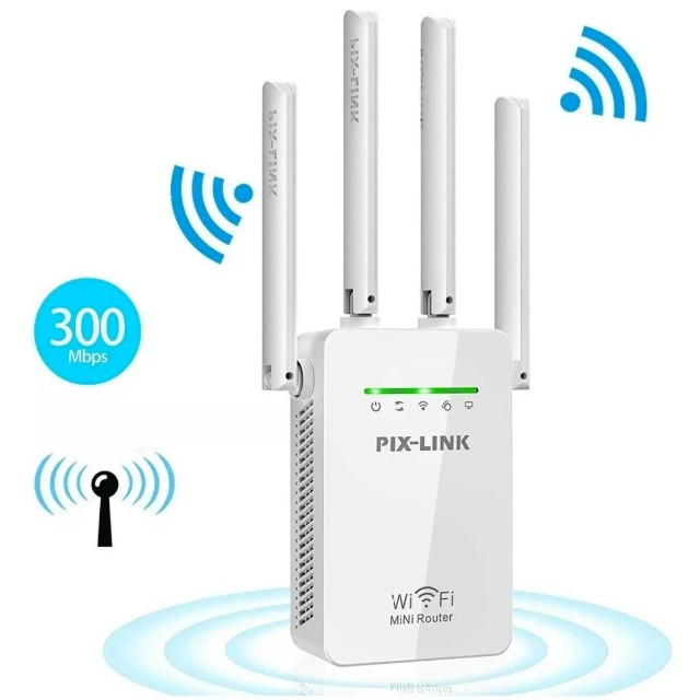Repetidor Sinal Roteador Wi-fi Wireless 4 Longo Alcance Exbom