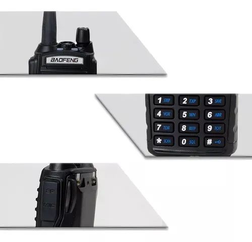 Radio Walkie talkie Ht Dual Band Vhf Uhf Baofeng Uv-82 - Loja Natan Abreu  - Foto 2