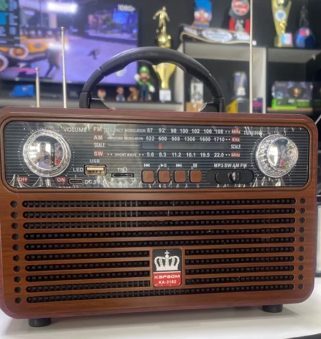 Rádio Portátil Kapbom Ka-3182 Am/fm/sw/bluetooh 5w Loja Coimbra Computadores Entregamos