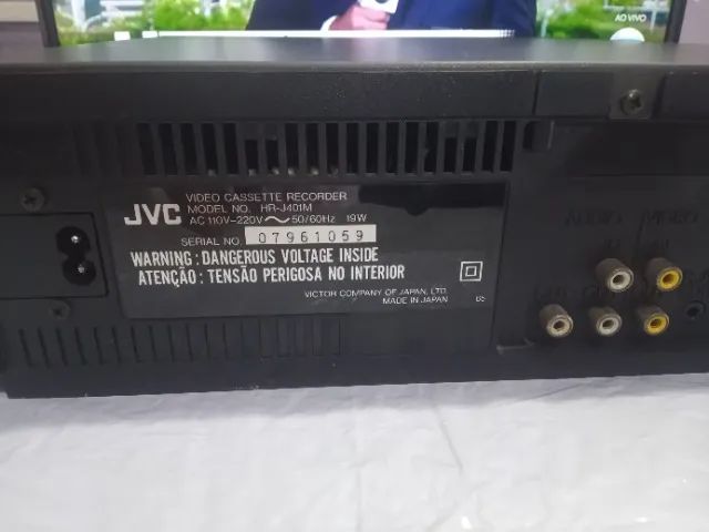 Video Cassete Jvc 4 Cabeças HR-J401M Japan Com controle Remoto - Foto 3