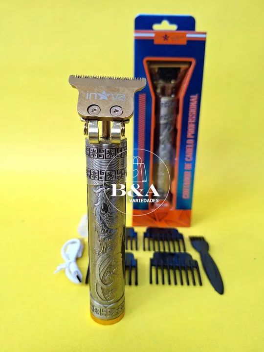 Máquina de Cortar Cabelo Profissional Inova - Acabamento Barba Pezinho - Na Promoção 