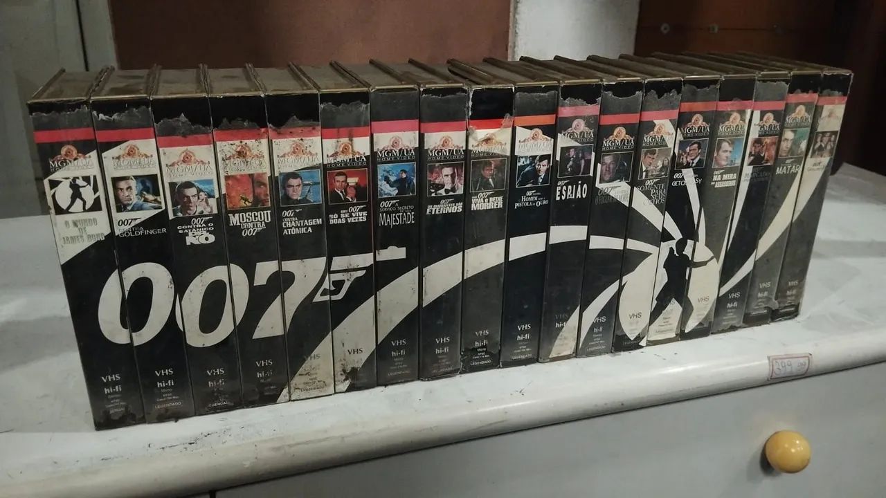 Coleção 007 Completo Fita VHS - Brechokinho 