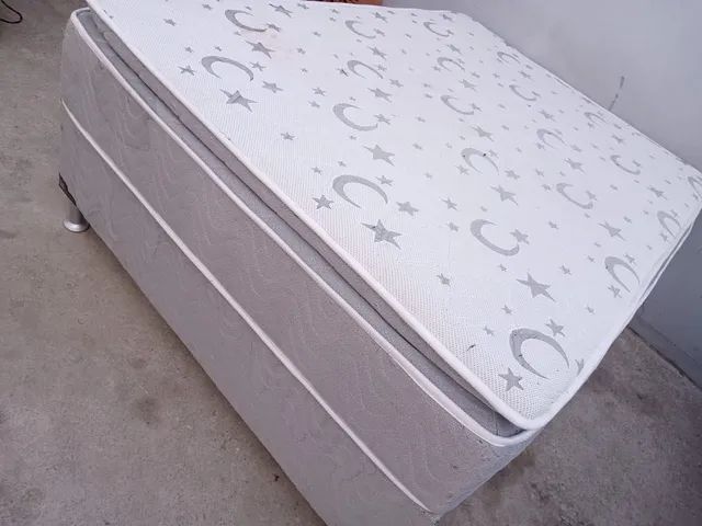 Cama box de casal semi ortopédica 