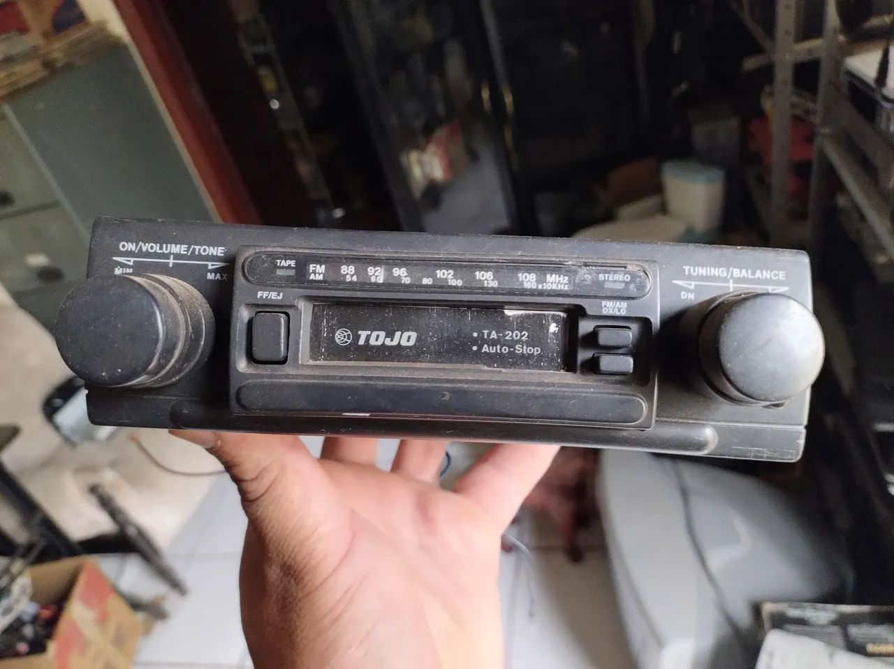 Rádio toca fitas Tojo funcionando perfeitamente 