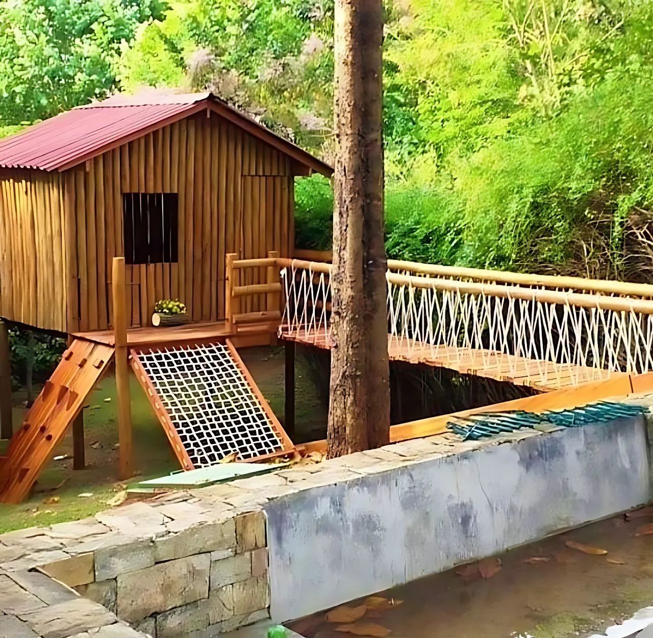 playground de madeira