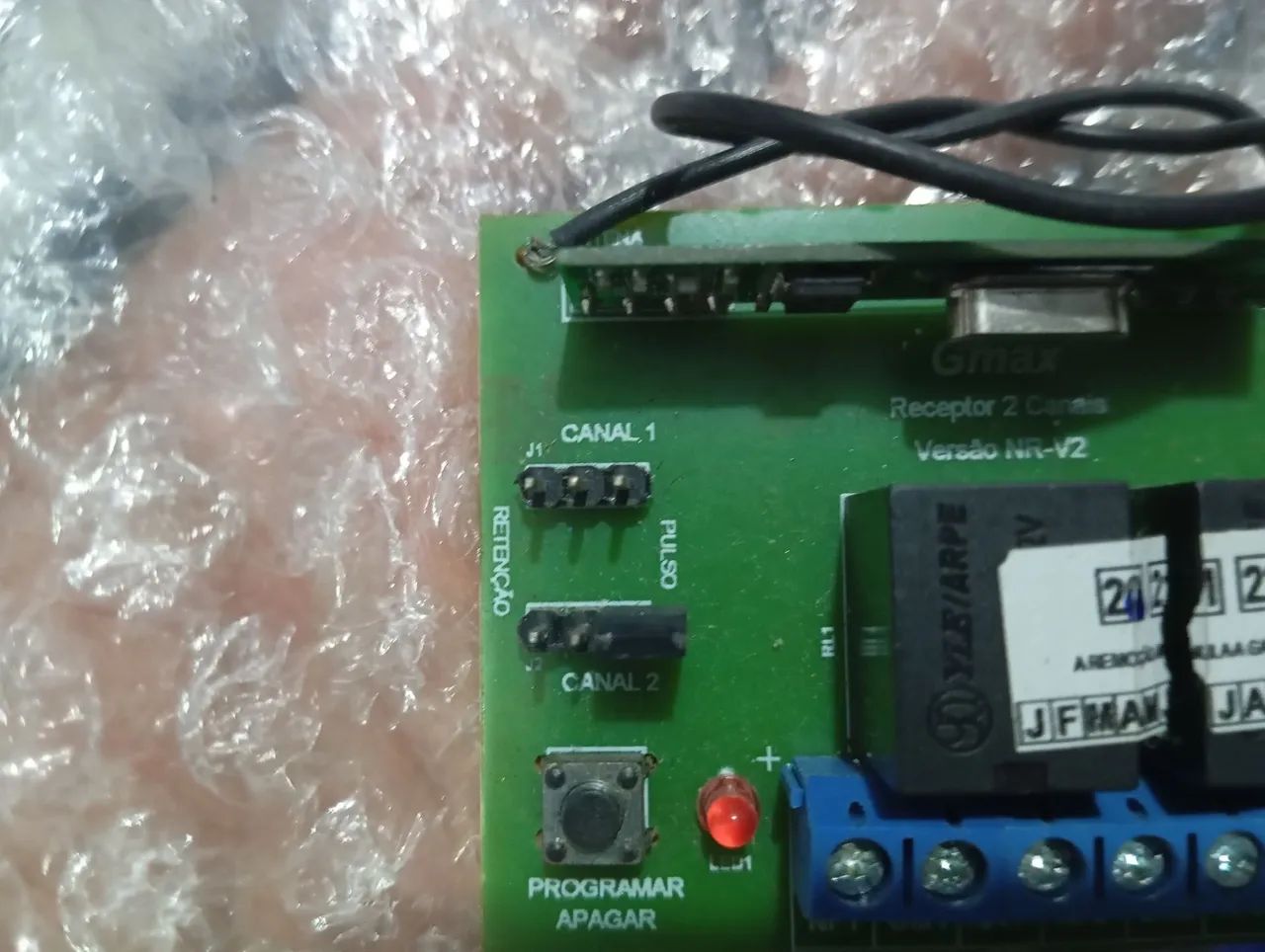 Receptor G2c 2 Canais Multifunções Gmax 433mhz Fechadura Portão Automático - Foto 3