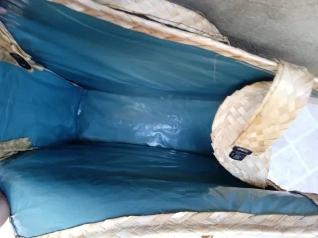 Bolsa para piquenique de palha - Foto 2
