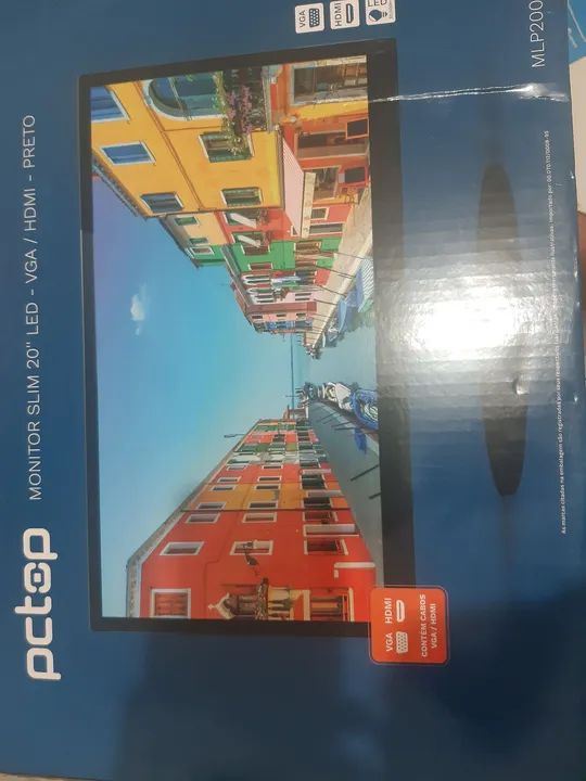 Monitor PCTOP Slim 20 polegadas LED Full HD