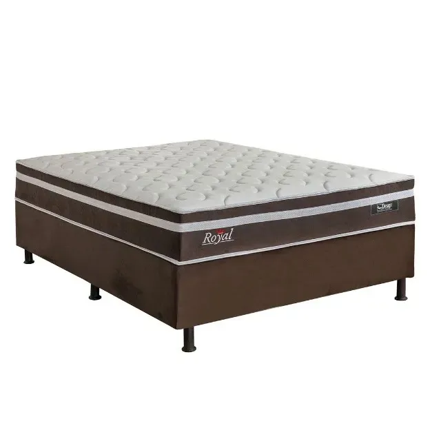 Cama Casal Royal - ? Altura: 68 cm(Colchão + Base) somente hoje!