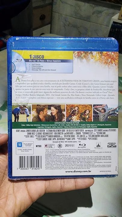 Blu-ray A Estranha Vida De Timothy Green Lacrado - Foto 2