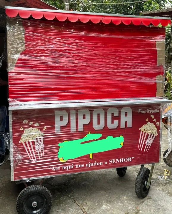 Carrinho de Pipoca - Novo - Zerado , nunca usado ! 
