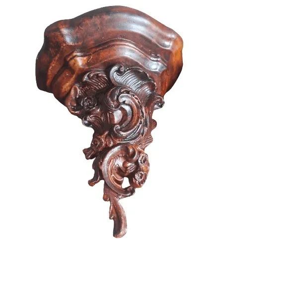 Oratório peanha cor madeira suporte para santo ou imagem ou vaso antigo - Foto 4