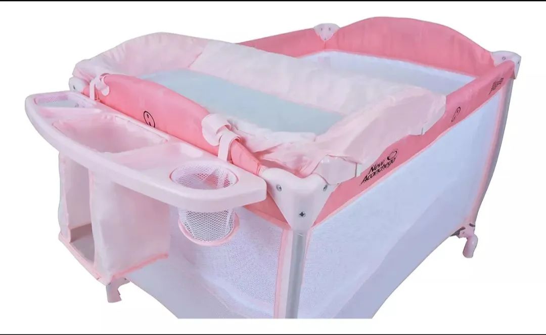 Berço Portátil Burigotto rosa. PRA VENDER LOGO! - Foto 3
