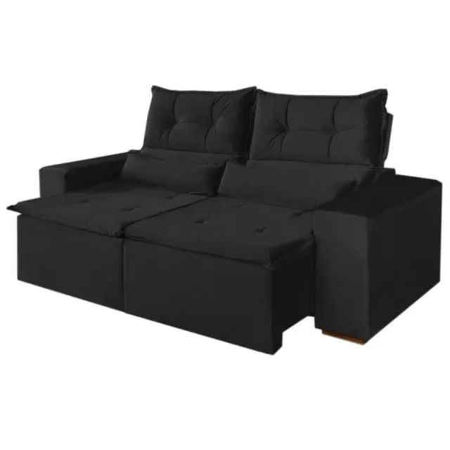 ?Sofá Retrátil e Reclinável Firenze 2m - Super promoção!  - Foto 2