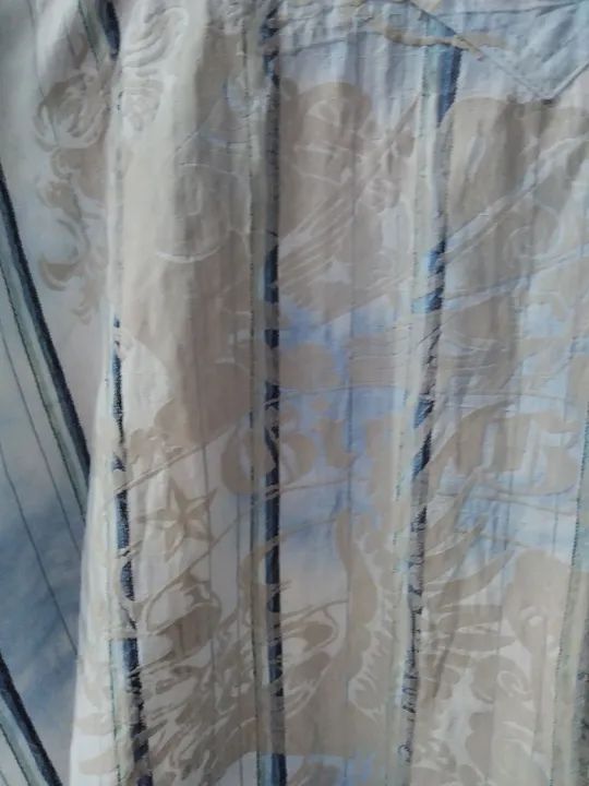 Camisa listrada azul e branca - Foto 3
