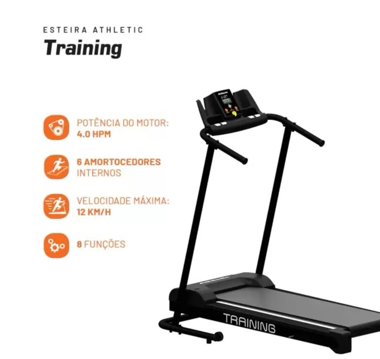 Esteira Athletic training para caminhada