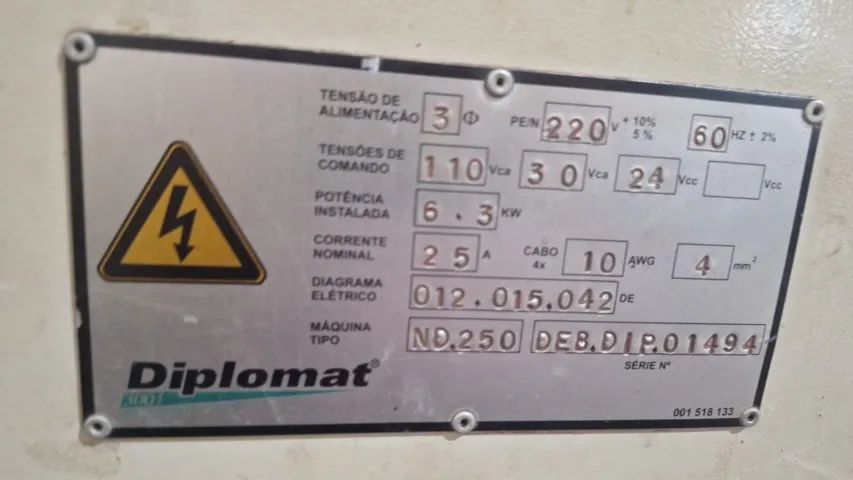 Torno Mecânico Nardini Diplomat ND250 500 x 1500 mm - Usado  - Foto 6