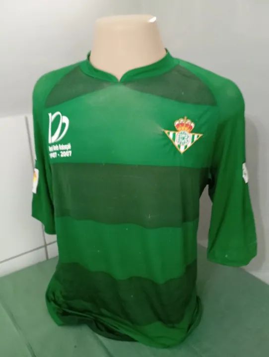 CAMISA OFICIAL REAL BÉTIS CENTENÁRIO ESPANHA ANO 2007 MARCA KAPPA