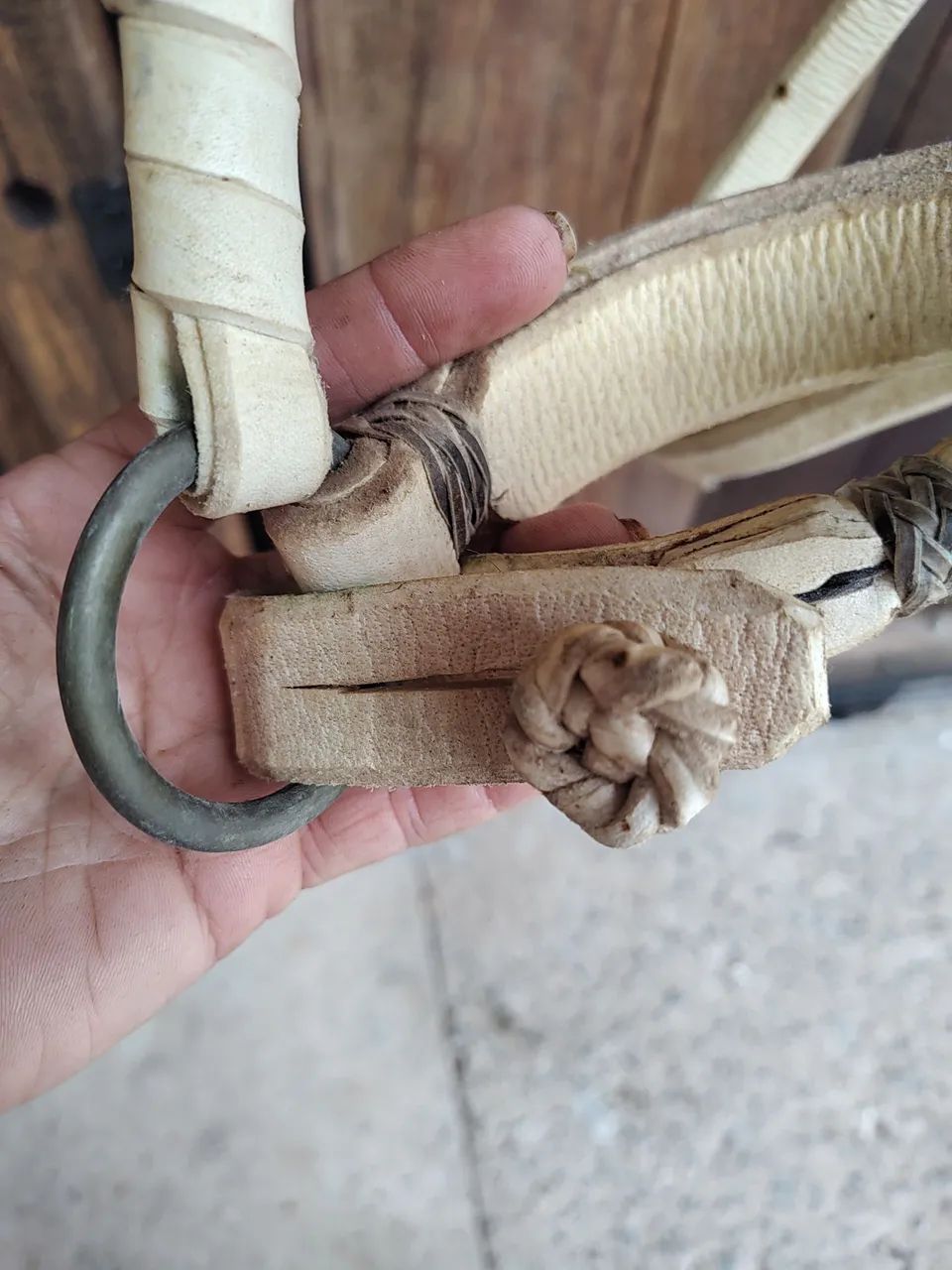 Cabresto buçal modelo sapo em couro  - Foto 6