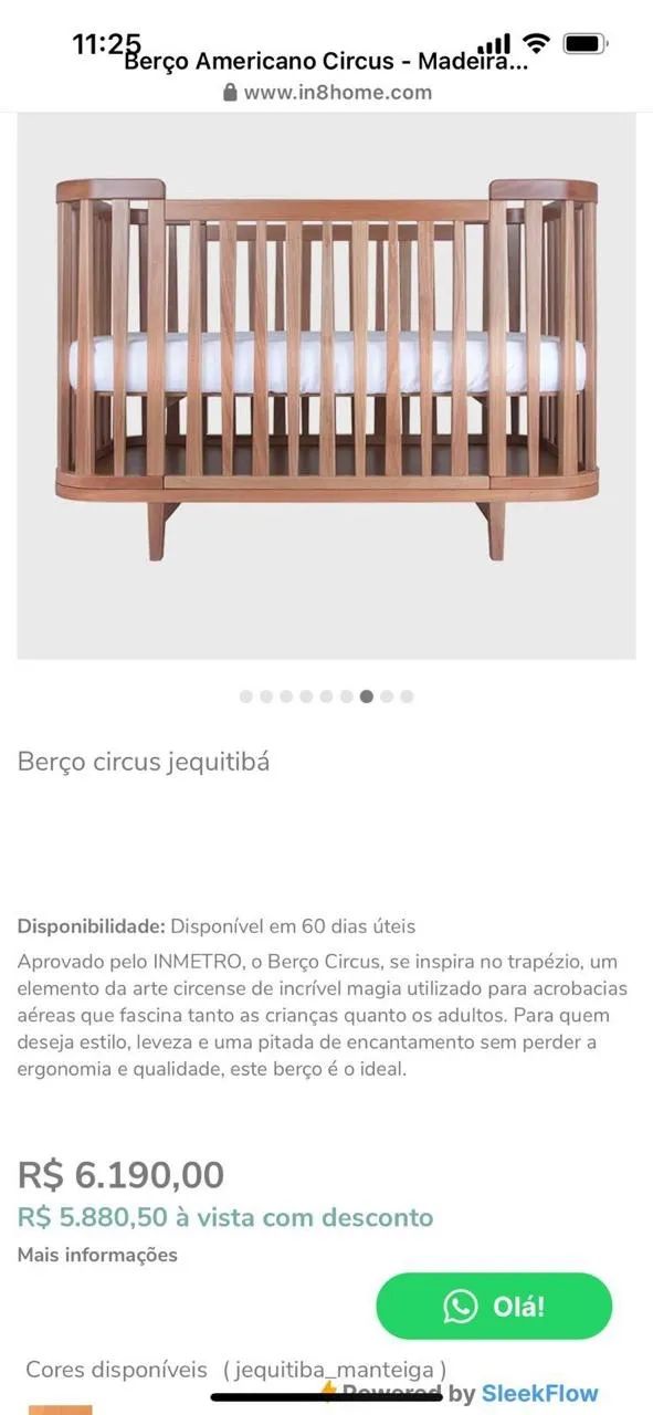 berço maravilhoso de madeira - Foto 6