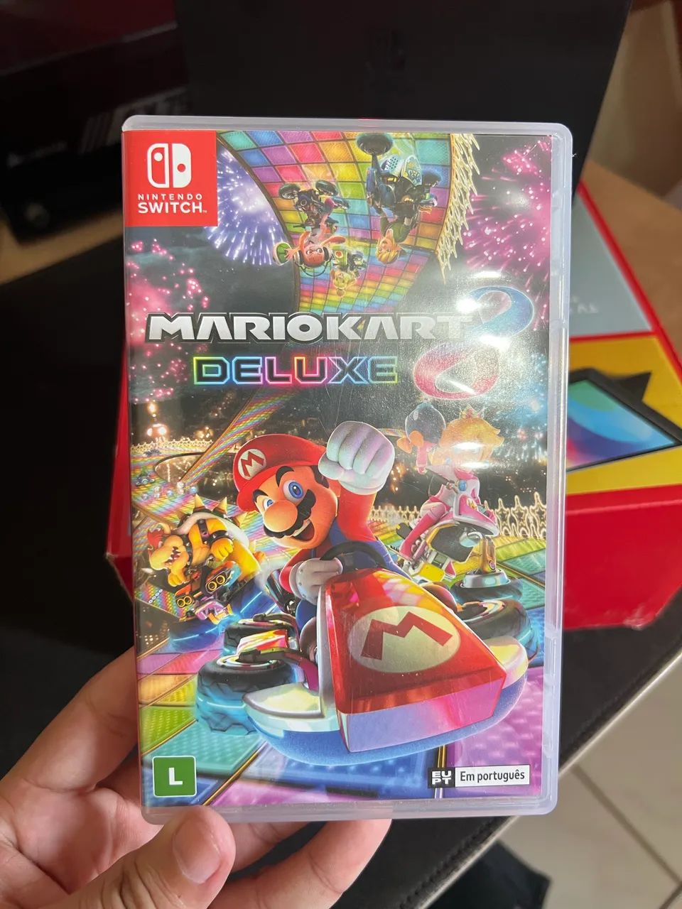 Nintendo Switch Oled Azul/Vermelho 64Gb - Foto 4