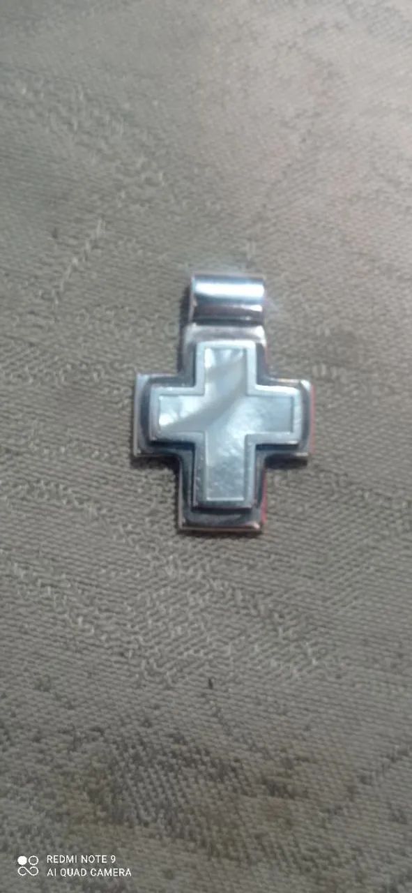 Crucifixo de Prata e Madreperola - Foto 6