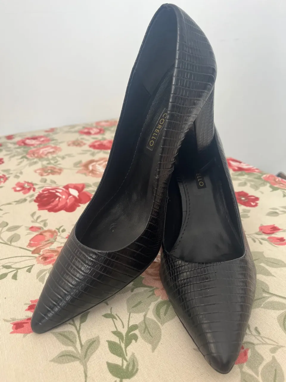 Sapato Corello de salto alto preto 37