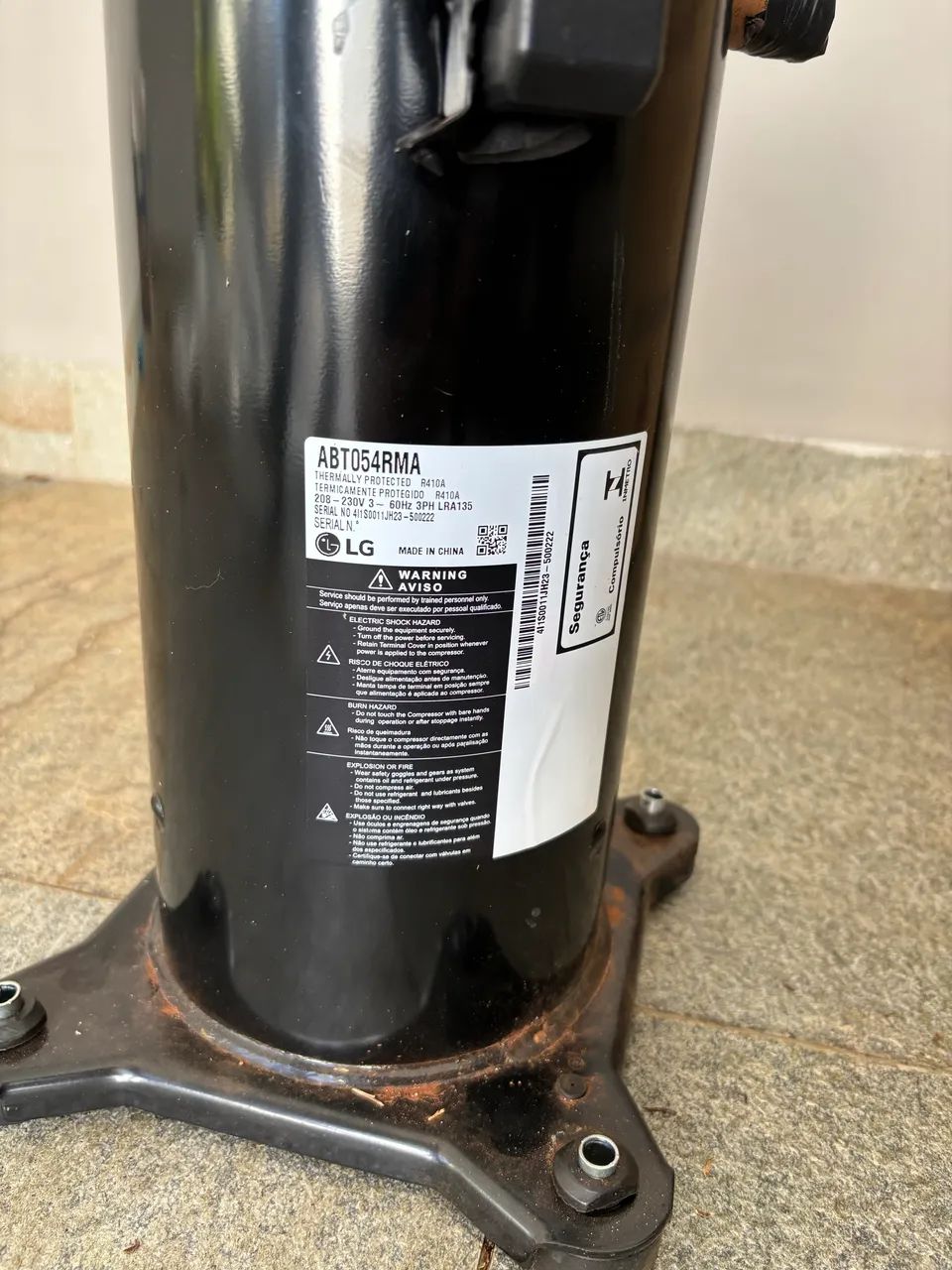 Compressor ar condicionado 48 mil BTUs trifásico 380V - Foto 3