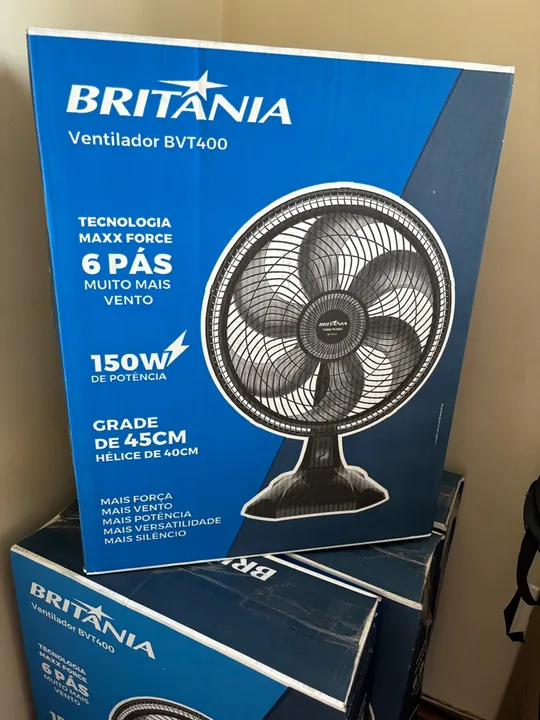 Ventilador Britânia BVT400 - 6 Pás - 150W - 45cm