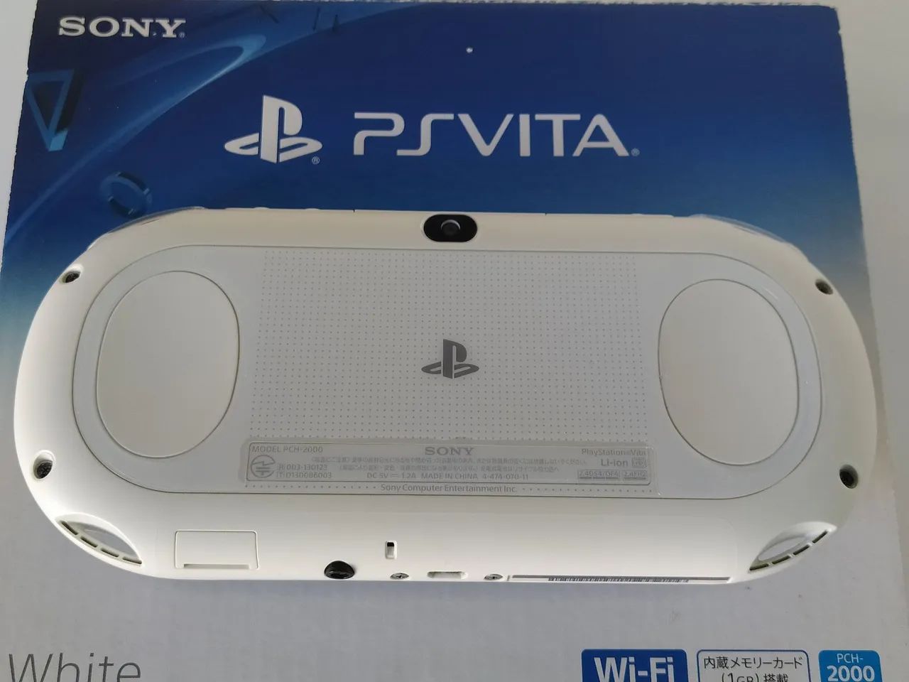 psvita　2000 PSVITA SLIM 2000 Desbloqueado Branco na caixa impecável - Consoles