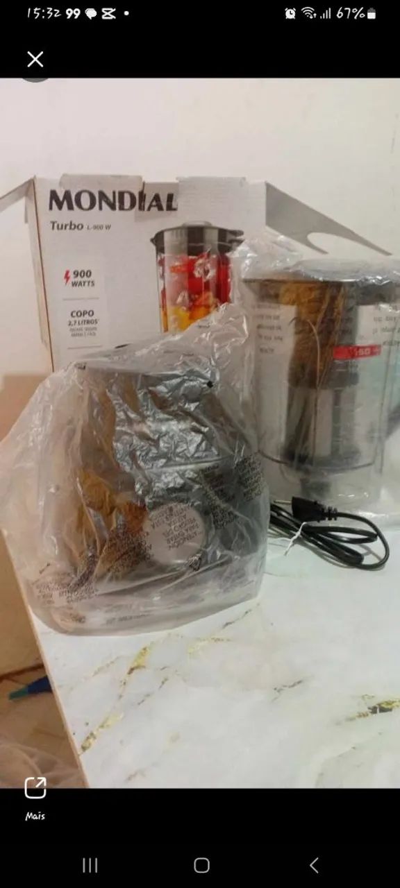 Liquidificador Mondial Turbo L-900 FB Copo Preto 900W - Foto 2
