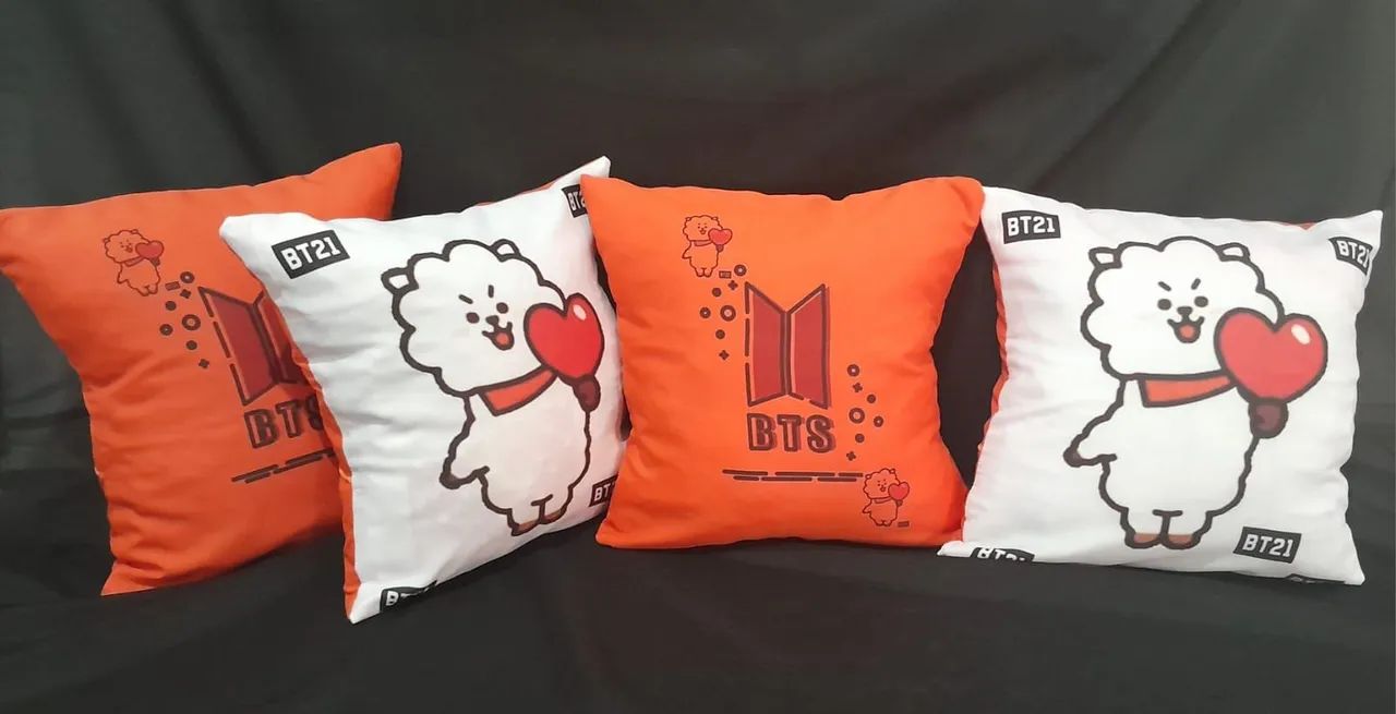 Kit com 4 Almofadas BT21 BTS  - Foto 5